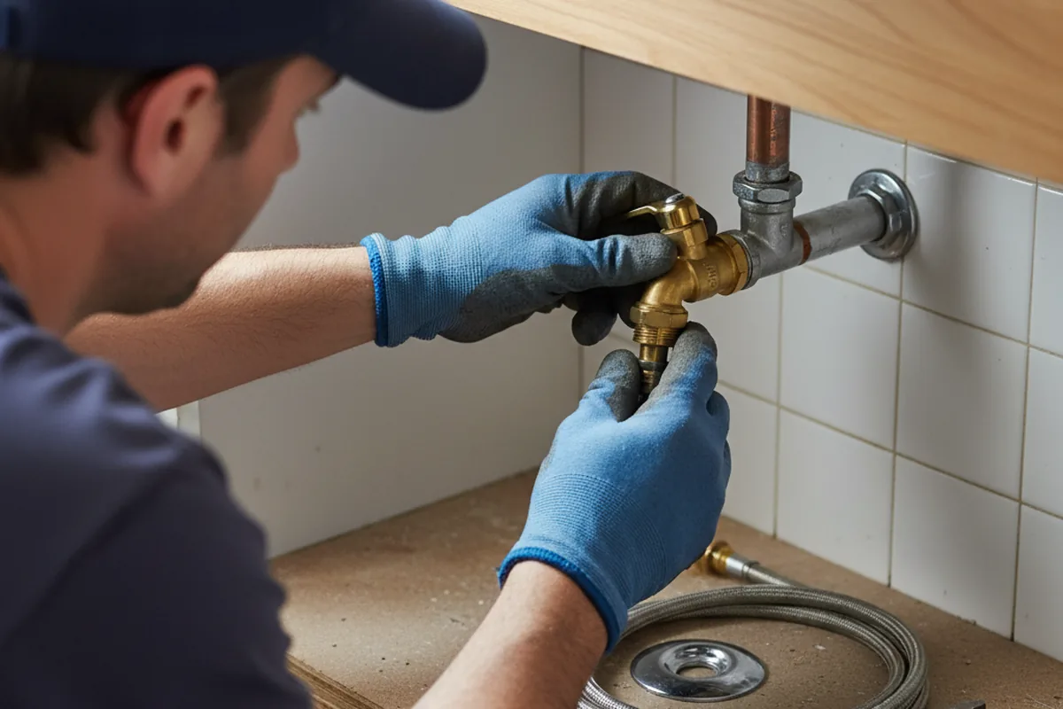 Shutoff valve and fitting work during Emergency Plumbing in Mc Clelland